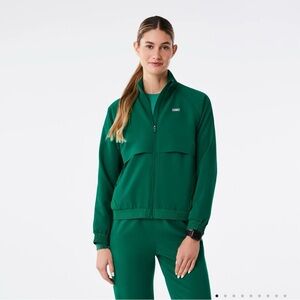 Figs Jacket in Hunter Green, size SMALL